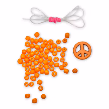DIY-kit Fredsarmband – Orange
