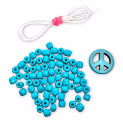 DIY-kit Fredsarmband – Turkos