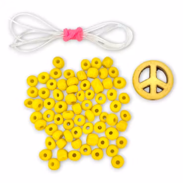 DIY-kit Fredsarmband – Gul
