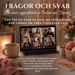 Vanliga frågor och svar om våra online pysselkvällar