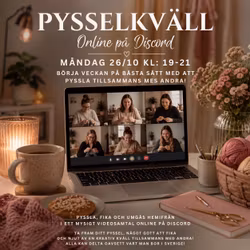 Pysselkväll online för vuxna – 26 oktober