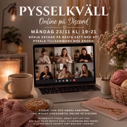 Pysselkväll online för vuxna – 23 november