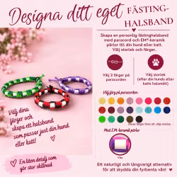 Designa ett eget fästinghalsband för hund och katt – Naturligt skydd med EM®-keramik