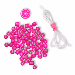 DIY-armbandskit – Rosa citrusfrukt