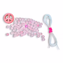 DIY-kit Fredsarmband – Transparent ljusrosa
