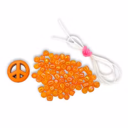 DIY-kit Fredsarmband – Transparant Orange