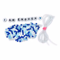 DIY Armbandskit – I am enough - Blått