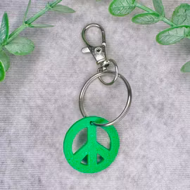 Peace nyckelring i grönt