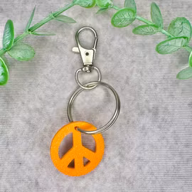Peace nyckelring i oranget
