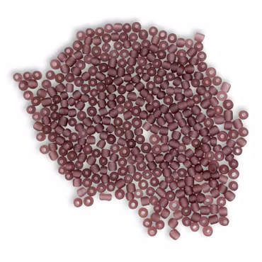 Seed Beads frostad-transparant plommon, 7g