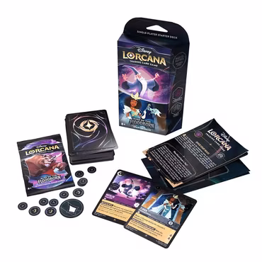 Disney Lorcana TCG: Rise of the Floodborn Starter Deck Amethyst & Steel