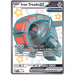 Pokemon Scarlet & Violet 4.5: Paldean Fates Tin - Shiny Iron Threads ex