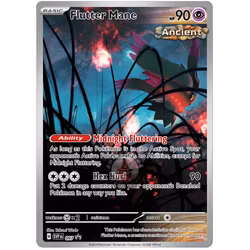 Flutter Mane Illustration Rare Promo #097 - Pokémon Scarlet & Violet: Temporal Forces (Förseglad)