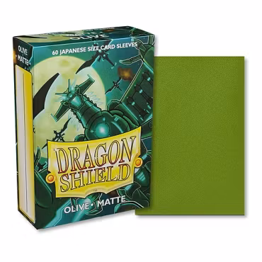 Japanese Dragon Shield Matte 60 sleeves Olive (Yu-Gi-Oh)