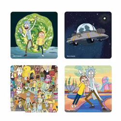 Rick & Morty Drinkunderlägg 4-Pack