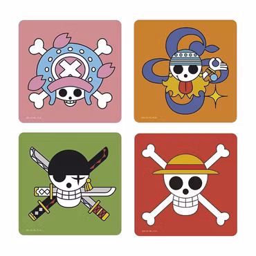 One Piece Drinkunderlägg 4-Pack