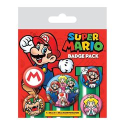 Super Mario Knappar 5-Pack