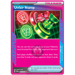 Unfair Stamp ACE SPEC Rare 165/167  Pokémon Scarlet & Violet Twilight Masquerade