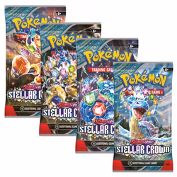 Pokemon Scarlet & Violet 7: Stellar Crown Booster Pack x4