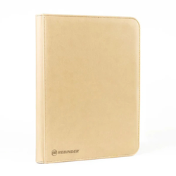 Rebinder Zipped Toploader 9-Pocket Binder - Sand