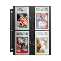 Ultra Pro 4-Pocket Plastficka för PSA Slabs (1st) - Svart