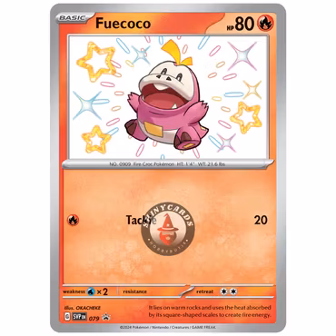 Fuecoco - SVP079 Black Star Promo - Pokémon Scarlet & Violet: Paldean Fates