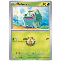 Bulbasaur Reverse Holo - MEW001 Black Star Promo - Pokémon Scarlet & Violet: 151