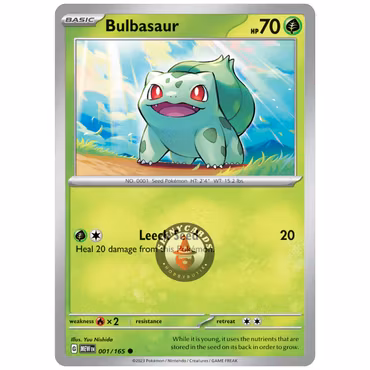 Bulbasaur Reverse Holo - MEW001 Black Star Promo - Pokémon Scarlet & Violet: 151