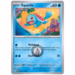 Squirtle Reverse Holo - MEW007 Black Star Promo - Pokémon Scarlet & Violet: 151