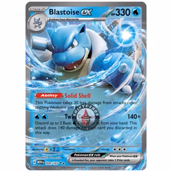 Blastoise ex - MEW009 Black Star Promo - Pokémon Scarlet & Violet: 151
