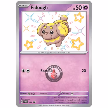 Fidough - SVP069 Black Star Promo - Pokémon Scarlet & Violet: Paldean Fates