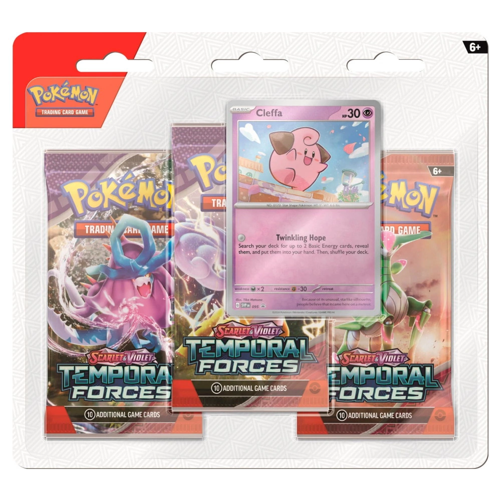 Pokemon Scarlet & Violet 5: Temporal Forces 3-Pack Blister Cleffa