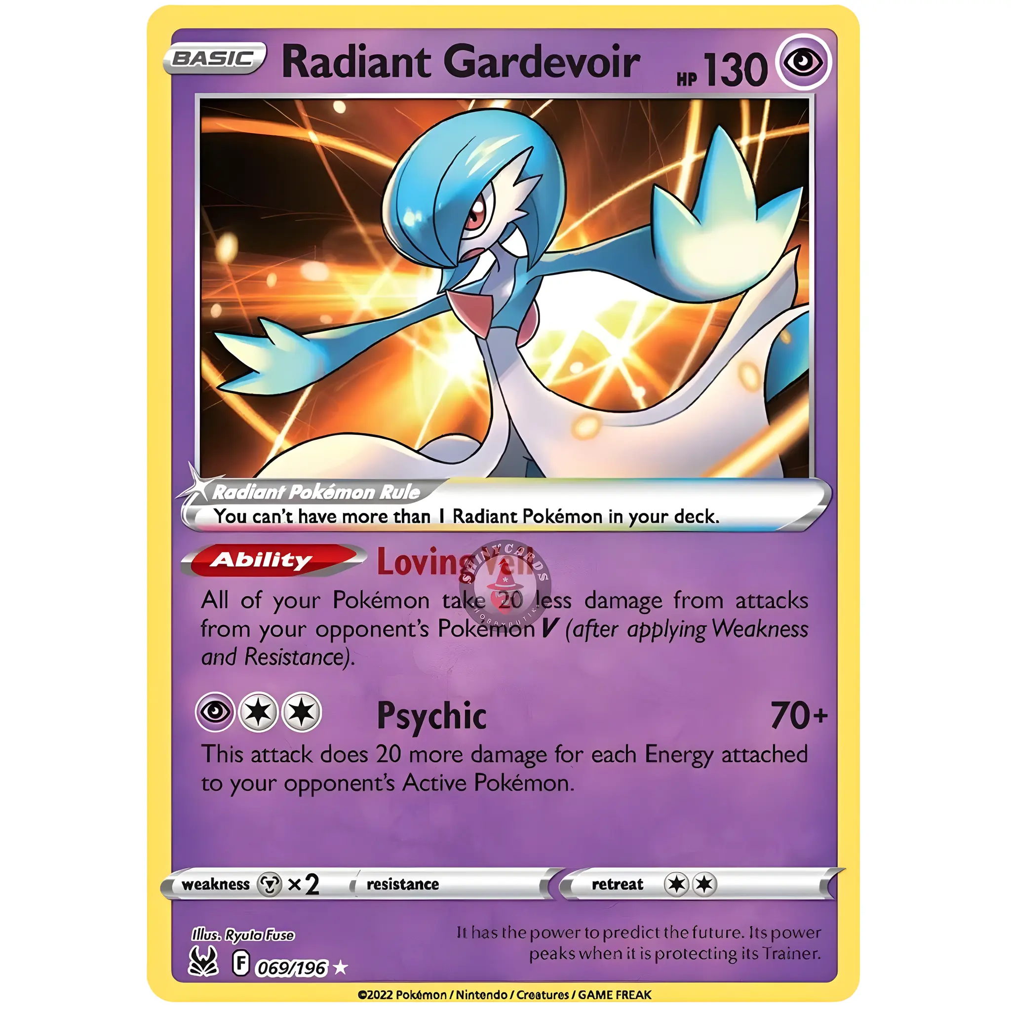 Radiant Gardevoir – 069/196 – Pokémon Sword & Shield: Lost Origin