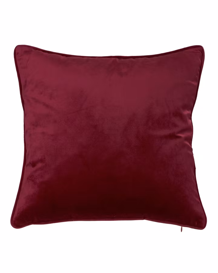 Velvet kuddfodral Vinröd