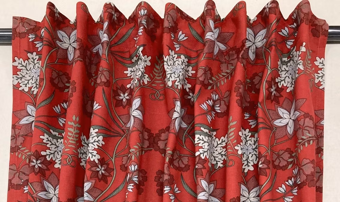 Julblomma gardinkappa