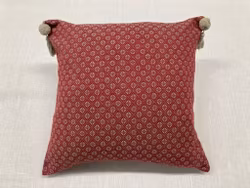 Trine kuddfodral lin/röd