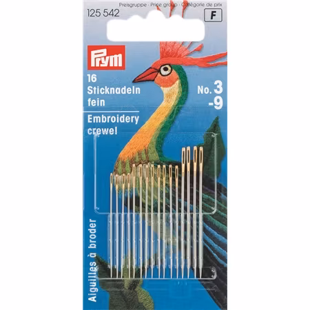 Brodernål Nr. 3-9