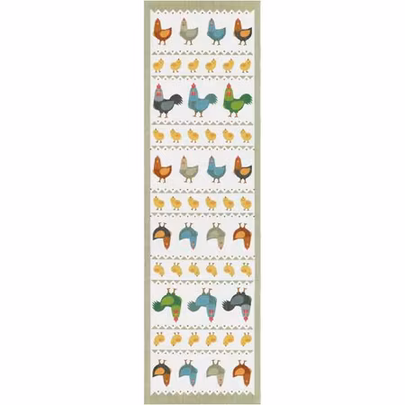Hönsfamilj löpare 35x80
