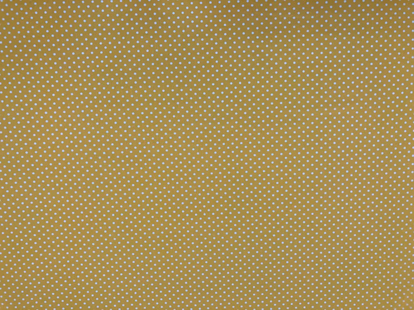 Prickar Gult - prickigt bomullstyg