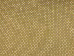 Prickar Gult - prickigt bomullstyg