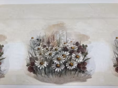 Daisy - gardinkappa med prästkragar