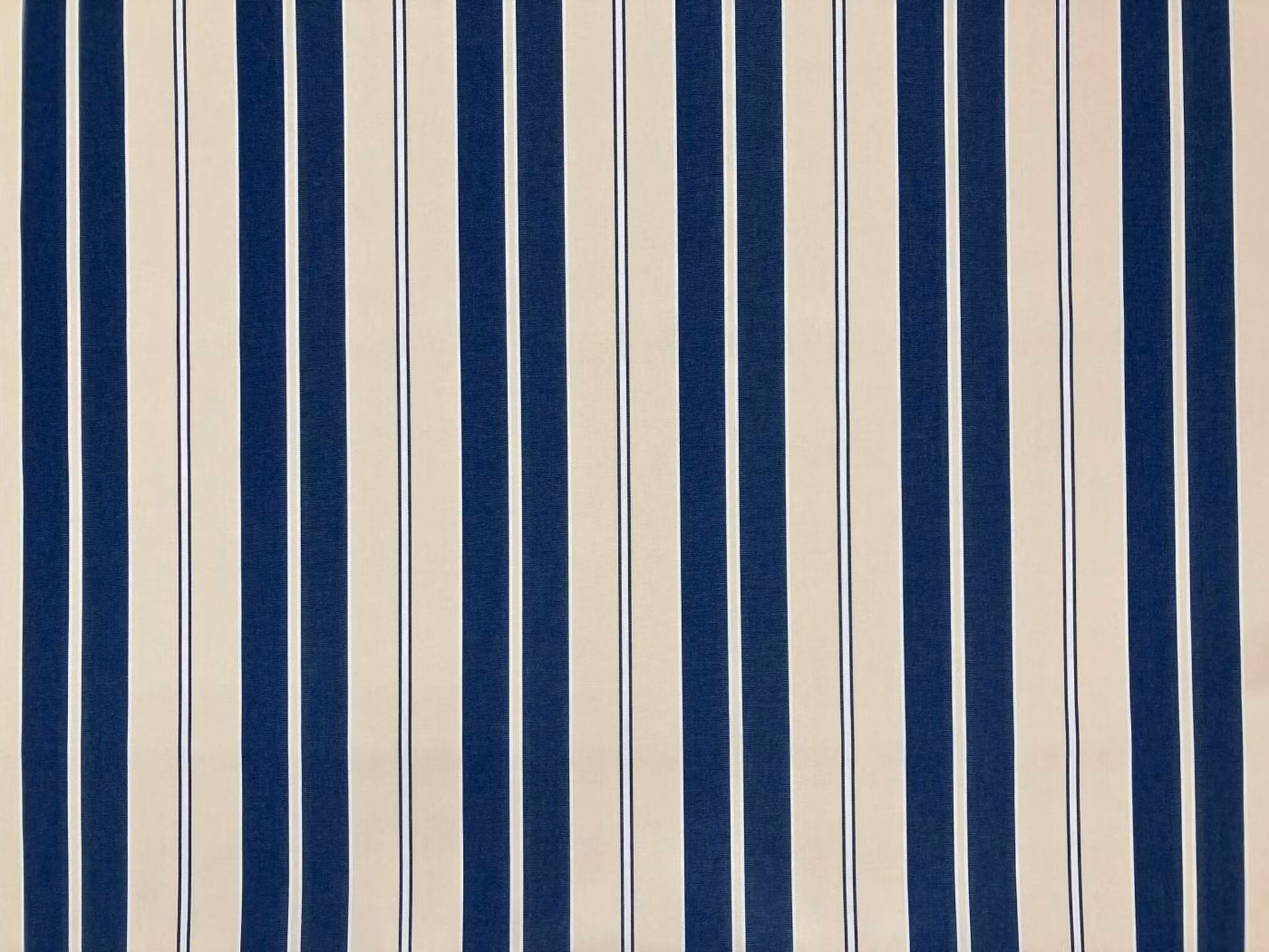 Rimini Marinblå - klassiskt randig markisväv