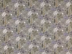 Flora Grön – bomullstyg med nordisk design
