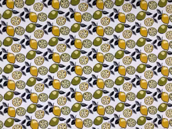 Citron – Bomullstyg med citronmönster