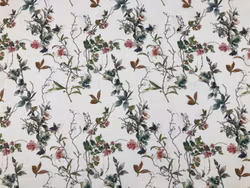 Blomsterbris – skir metervara med blommor och blad