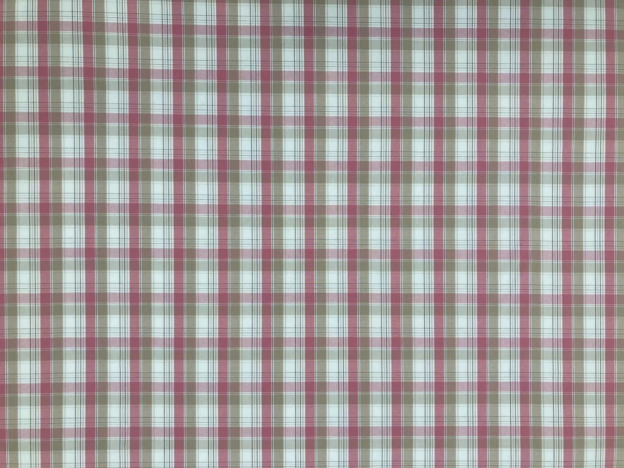 Birger vävt rutigt bomullstyg i rosa beige och offwhite toner