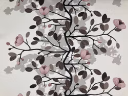 Ofelia rosa – bomullstyg med blommande kvistar