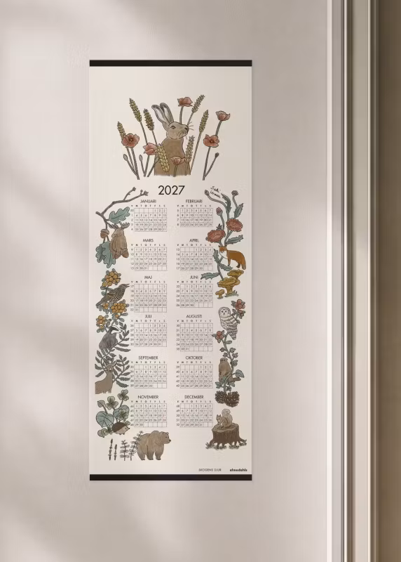 Skogens djur, kalender 2027