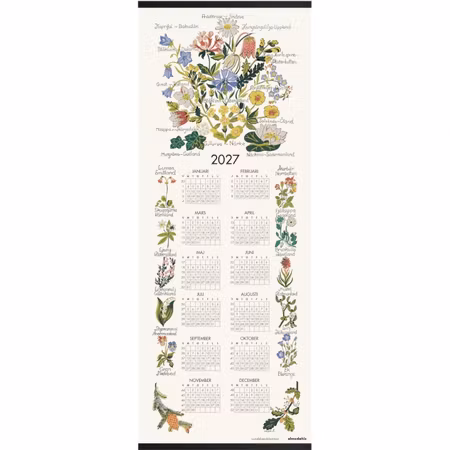 Landskapsblommor, kalender 2027