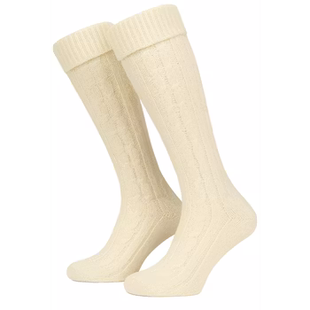 Oktoberfest - knästrumpor, off white